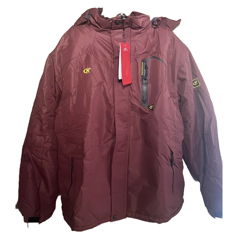 Men's Winter Coats Water Resistant Snow Ski Jacket Fleece Lined Parka with 4 Poc